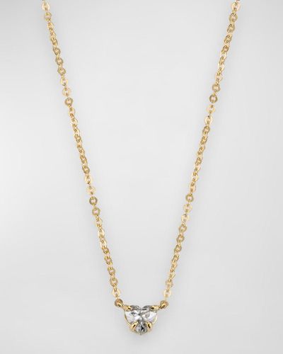 Anita Ko 18K Heart Diamond Necklace - White