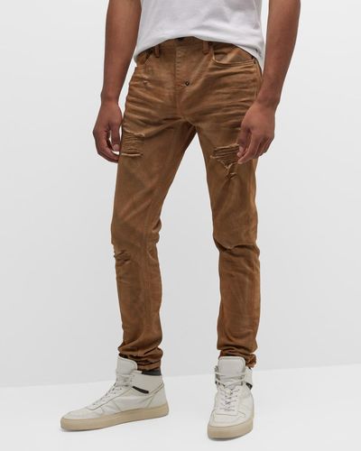 PRPS Distressed Slim Jeans - Brown