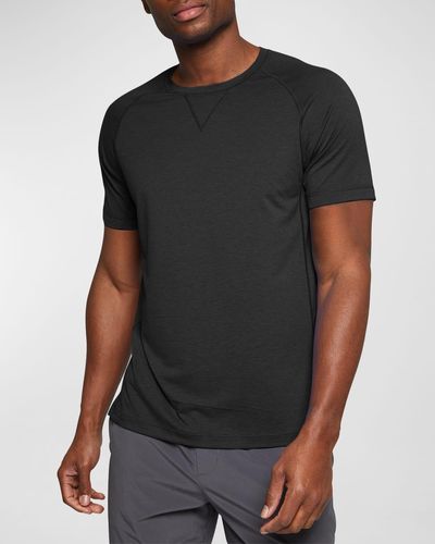Fourlaps Level Heathered T-Shirt - Black