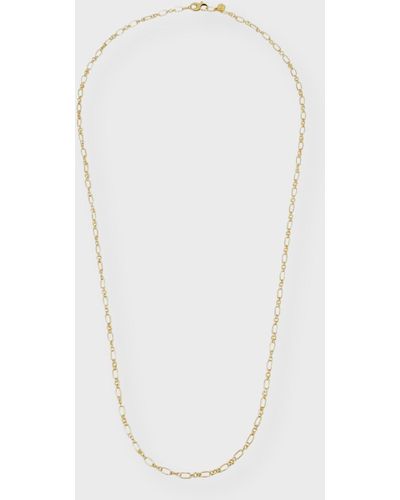 Dominique Cohen 18k Yellow Gold Petite Paperclip Chain Necklace, 42" - White