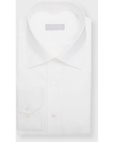Stefano Ricci Linen Dress Shirt - White
