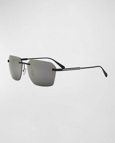 BVLGARI Octo Sunglasses - Metallic