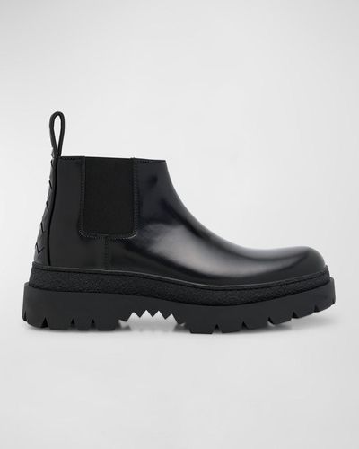 Bottega Veneta Highway Calf Leather Chelsea Boots - Black