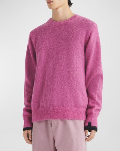 Rag & Bone Dillon Mohair Crewneck Sweater - Pink