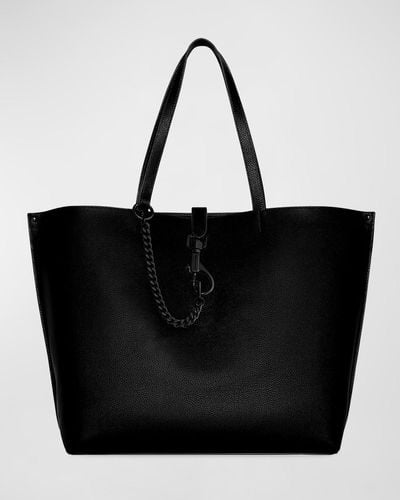Rebecca Minkoff Megan Large Leather Tote Bag - Black