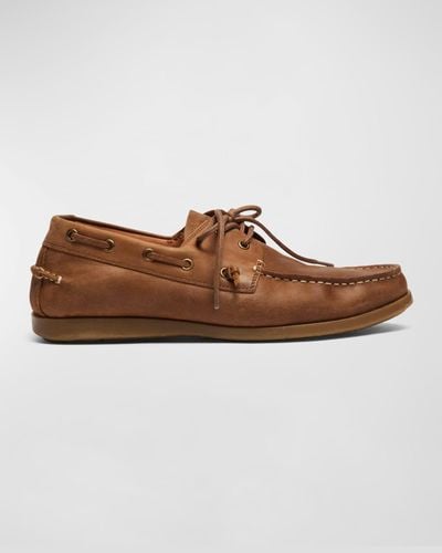 Rodd & Gunn Gordons Bay Leather Slip-On Boat Shoes - Brown