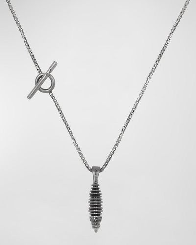 Marco Dal Maso Acies Cocoon Triple Pendant Necklace - Metallic