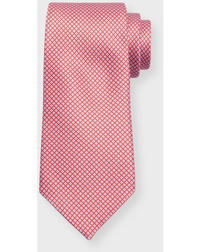 Stefano Ricci Silk Micro-floral Tie - Pink