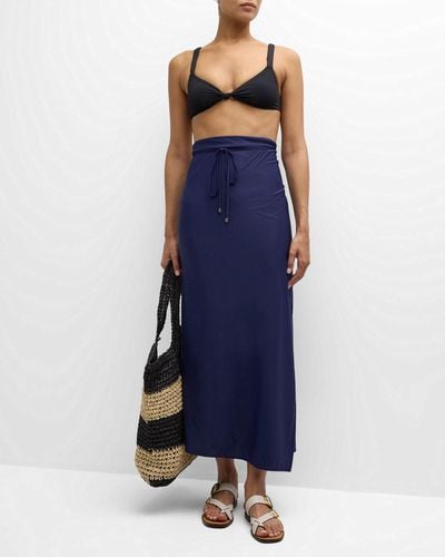 Lenny Niemeyer Knot Touch Sarong Coverup - Blue