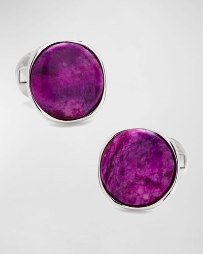 Cufflinks Inc. Sugilite Nebula Sterling Cuff Links - Purple