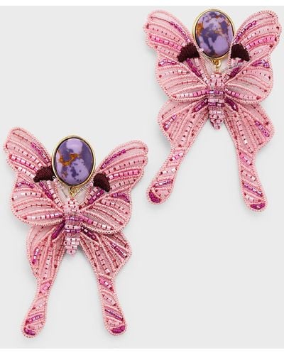 Mignonne Gavigan Luna Moth Earrings - Pink