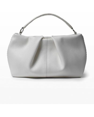 Callista Iconic Maxi Pleated Clutch Bag - Gray
