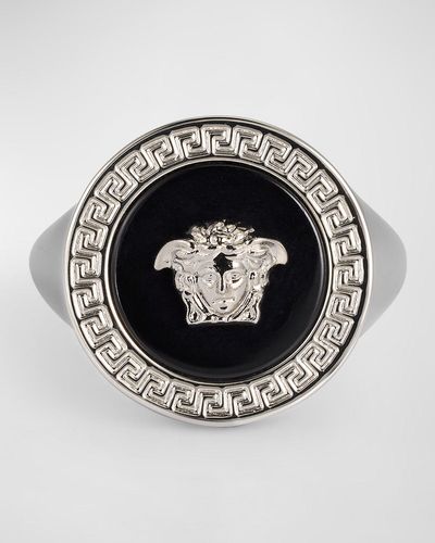 Versace Tribute Medusa Head Ring - Metallic