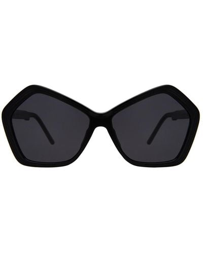 Illesteva Barbra Geometric Acetate Sunglasses - Blue