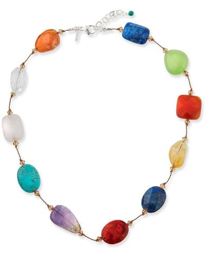 Margo Morrison Crystal & Multi-Stone Necklace - Multicolor