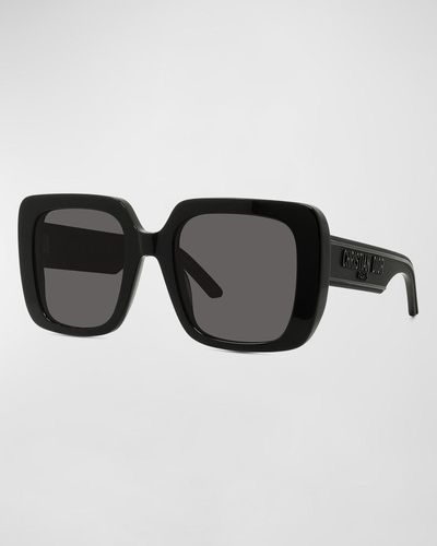 Dior Wil S3u 55mm Geometric Sunglasses - Black