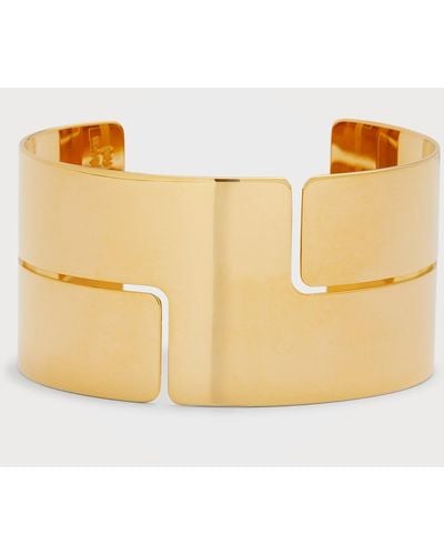 Dinh Van Yellow Gold '70s Cuff Bracelet - Metallic
