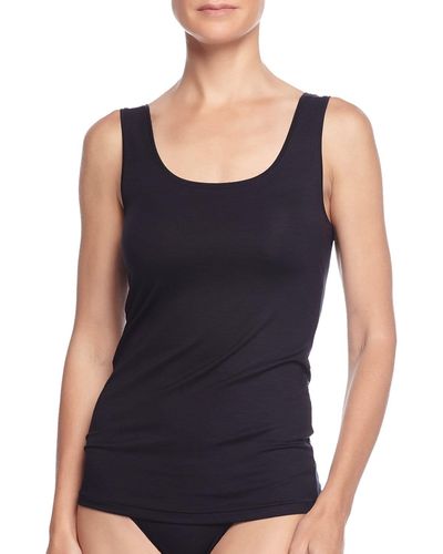 Hanro Soft Touch Knit Tank Top - Black