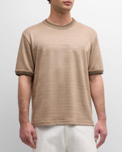Loro Piana Siwo Linen Jersey T-Shirt - Brown