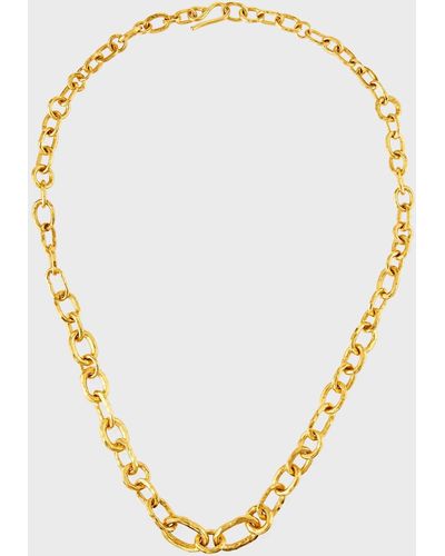 Jean Mahie 22k Chain-link Necklace - Metallic