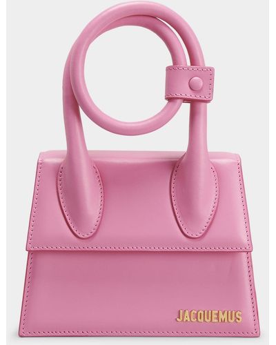 Jacquemus Le Chiquito Noeud Coil Top-Handle Bag - Pink