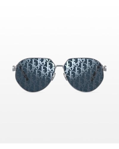 Dior Cd Link Oblique Pilot Sunglasses - Blue