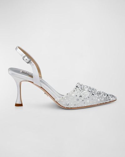 Badgley Mischka Iris Kitten Heel Slingback Pumps for Women Up to 40 off Lyst