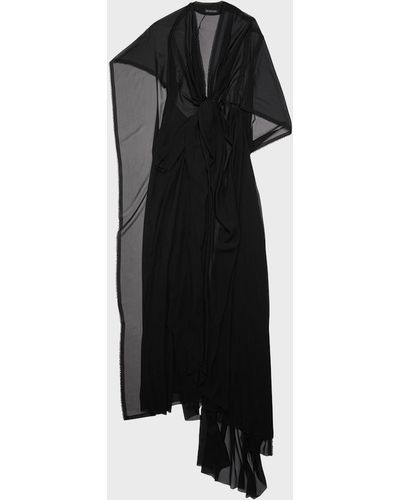 Balenciaga Fabric Cut Dress - Black