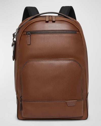 Tumi Warren Leather Backpack - Brown