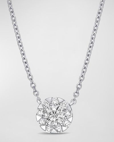 Memoire 18k White Gold Diamond Bouquet Fashion Necklace - Multicolor