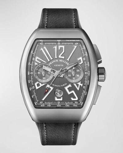 Franck Muller 45mm Vanguard Stainless Steel Chronograph Watch - Gray