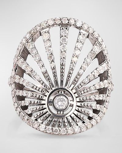 Sheryl Lowe Sunset Saddle Diamond Pave Ring - White