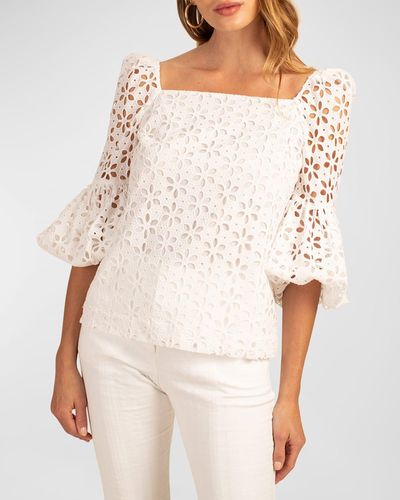 Trina Turk Women's Kona Top - One Shoulder Relaxed Fit Blouse In Wrinkle-Resistant Jersey