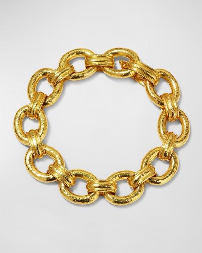 Elizabeth Locke 19k Borghese Link Bracelet - Metallic