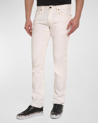 Robert Graham Kilmer Slim Fit 5-Pocket Pants - White
