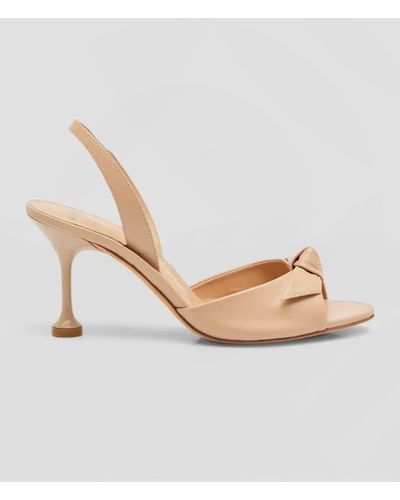 Alexandre Birman Clarita Leather High-Heel Sandals - Metallic