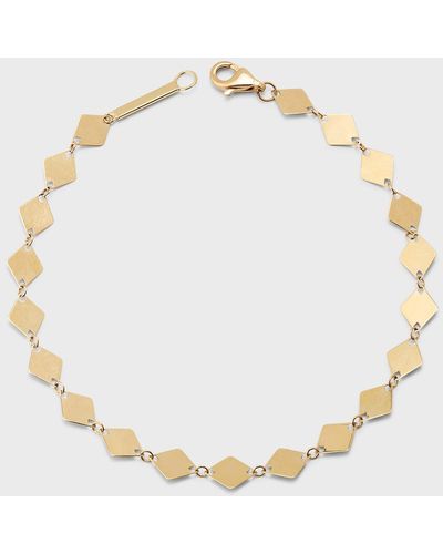 Lana Jewelry 14k Yellow Gold Single Strand Laser Kite Chain Bracelet - Natural