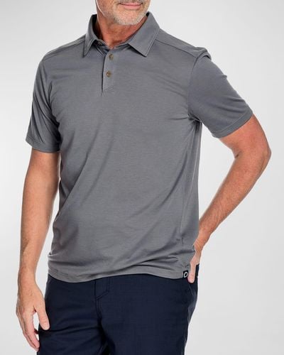 Fisher + Baker Watson Solid Polo Shirt - Gray