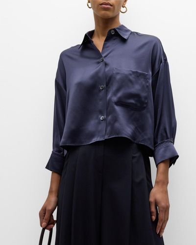 Twp Soon To Be Ex Cropped Shirt - Blue