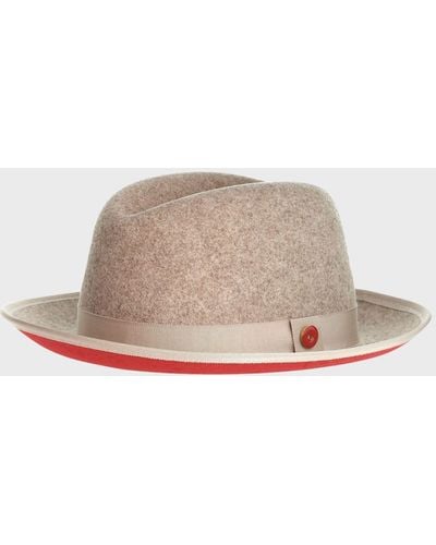 Keith James King Fedora Hat - Natural