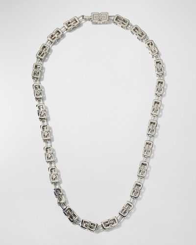 Givenchy G-Cube Necklace - White
