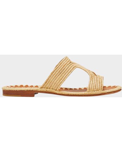 Carrie Forbes Moha Woven Flat Sandals - White