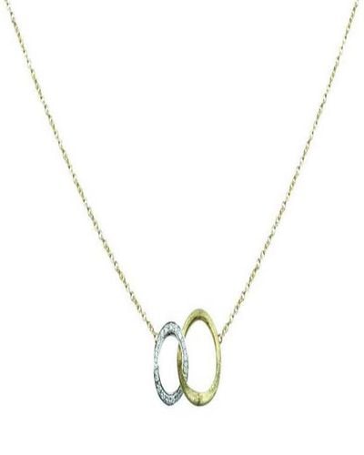Marco Bicego Jaipur 18K Pave Diamond Link Necklace - Metallic