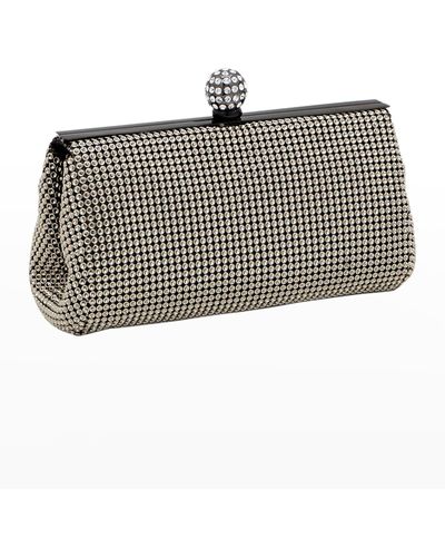 Whiting & Davis Crystal Ball Embellished Clutch Bag - Multicolor