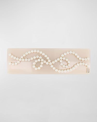 Alexandre De Paris Swarovski Pearly French Barrette