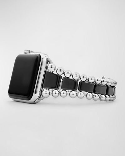 Lagos Smart Caviar Apple Watch Bracelet, 42Mm-49Mm - Black