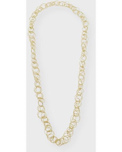 Buccellati 18k Yellow Gold Hawaii Long Necklace - White
