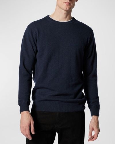 Rodd & Gunn Queenstown Optim Wool-cashmere Sweater - Blue