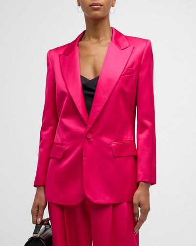 A.L.C. Davin Ii Tailored Satin Jacket - Pink