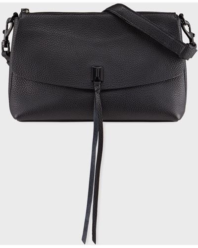 Rebecca Minkoff Darren Top Zip Shoulder Bag - Black